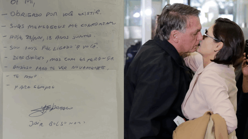 Leia mais sobre o artigo Bolsonaro faz carta de aniversário de casamento para Michelle